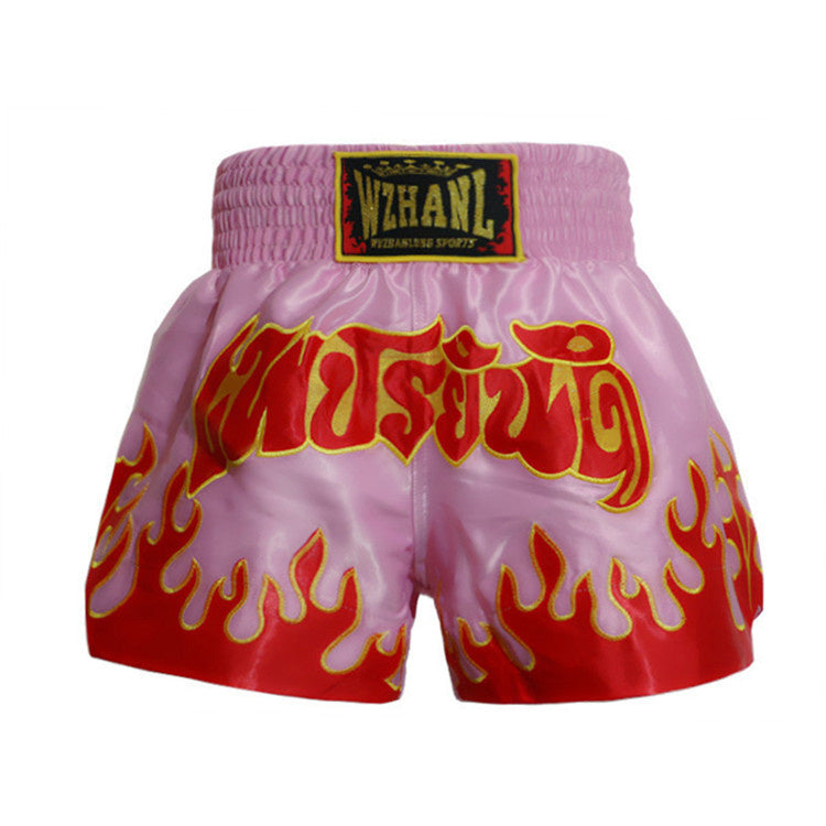 Muay thai black-white comfy shorts
