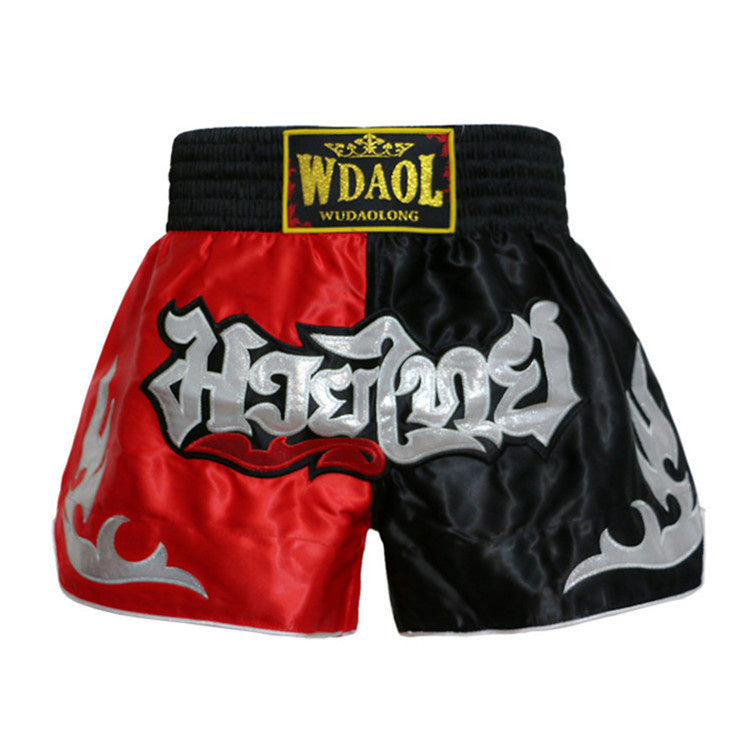 Muay thai black-white comfy shorts