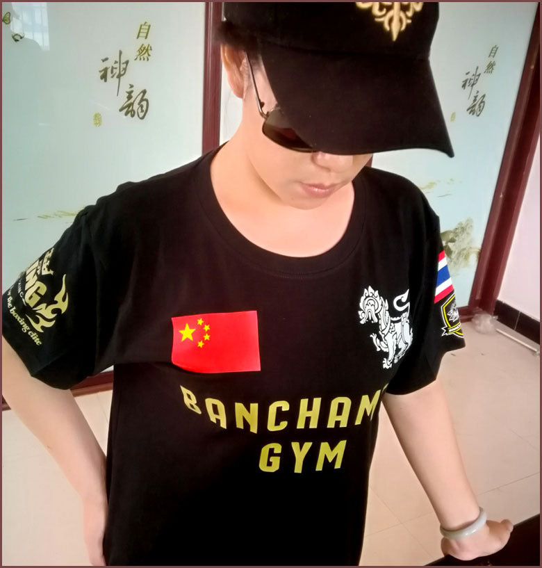 Female Broadcasting Kung Fu Muay Thai T-shirt