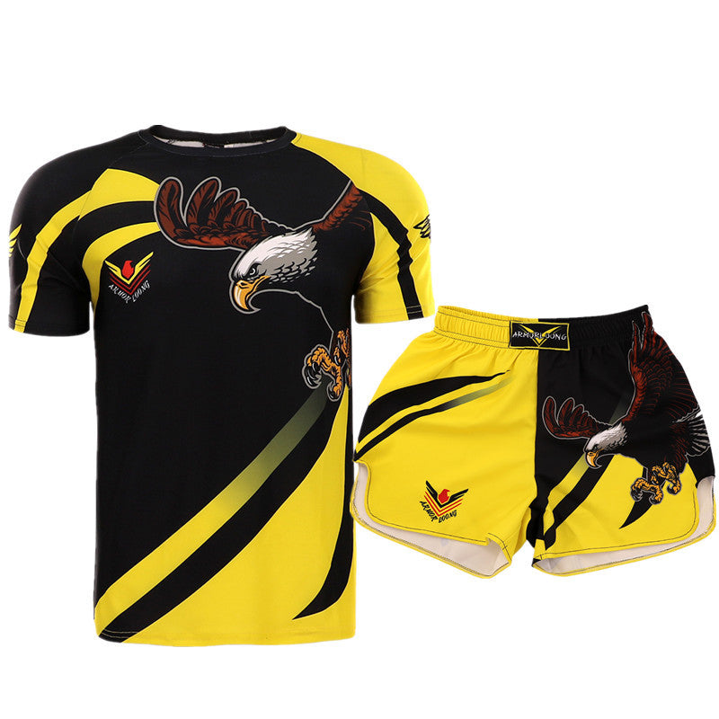 Black-yellow MMA Eagle outfit