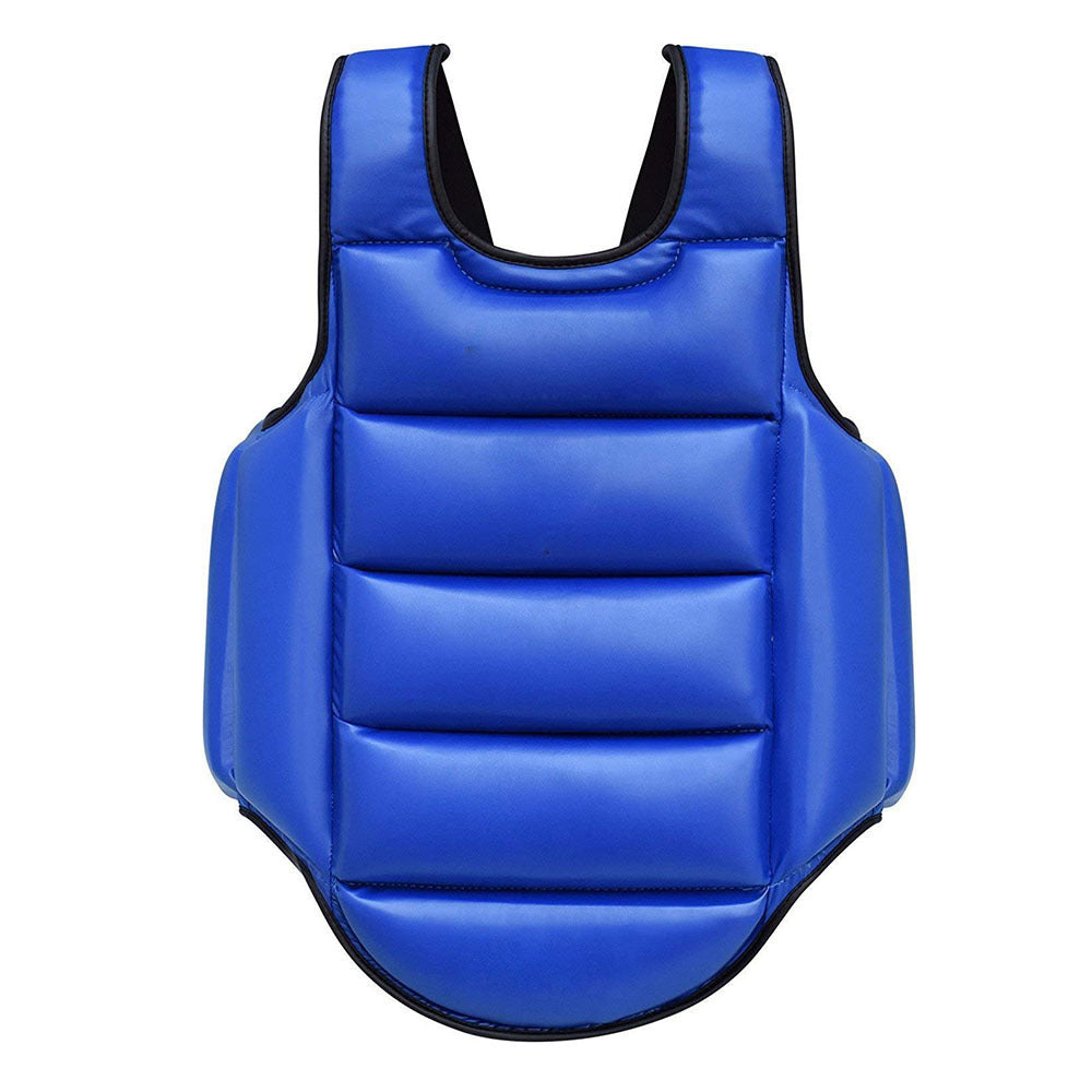 Red and blue front chest protectors