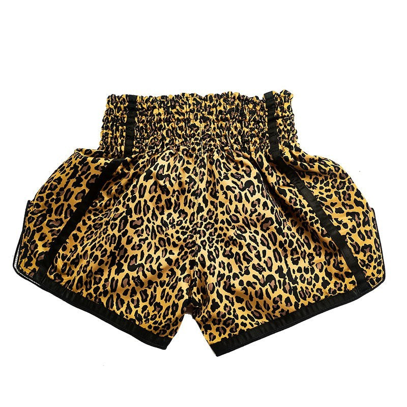 Women Leopard Muay Thai Shorts