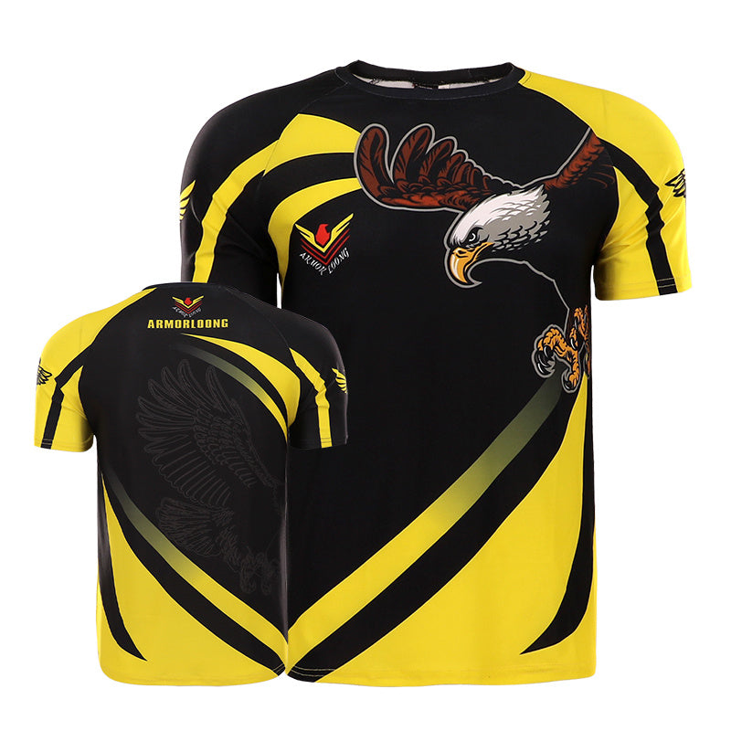 Black-yellow MMA Eagle outfit