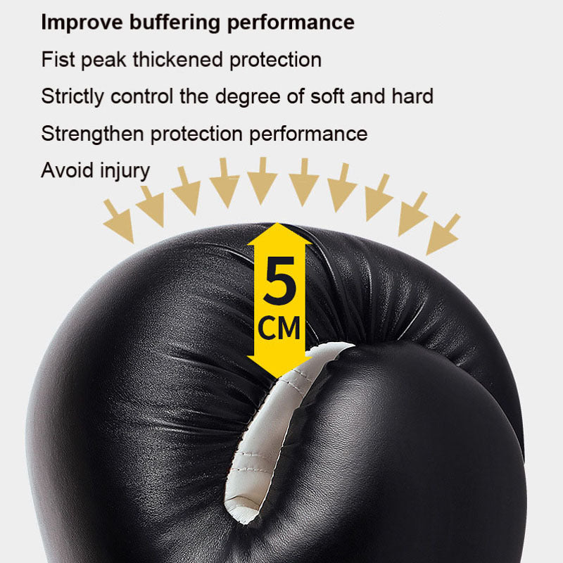 Black and white FIGHT AIBEIJAN boxing gloves