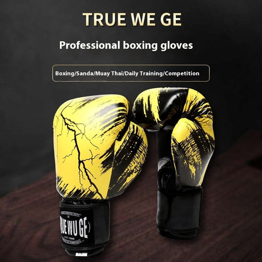 Lighting TRUE WU GE boxing gloves