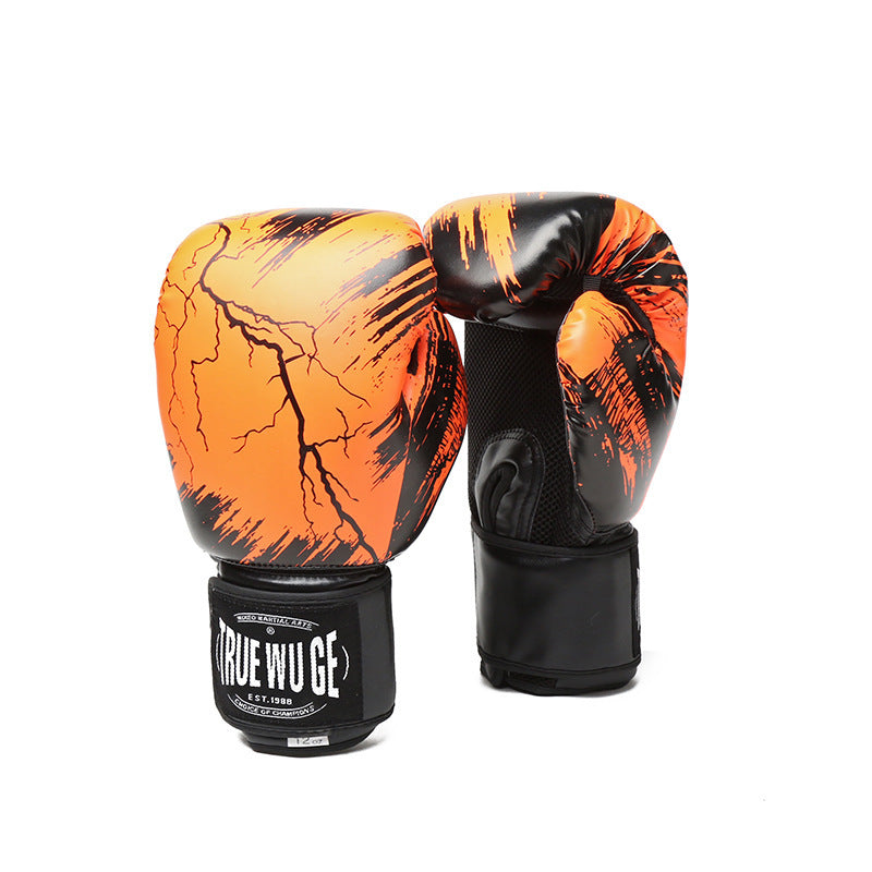 Lighting TRUE WU GE boxing gloves