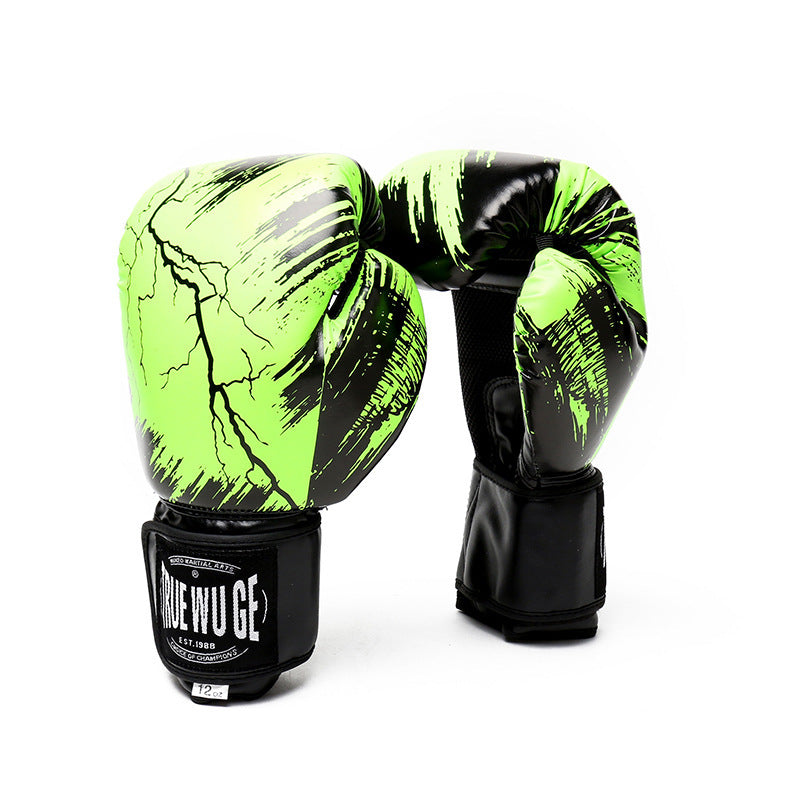 Lighting TRUE WU GE boxing gloves